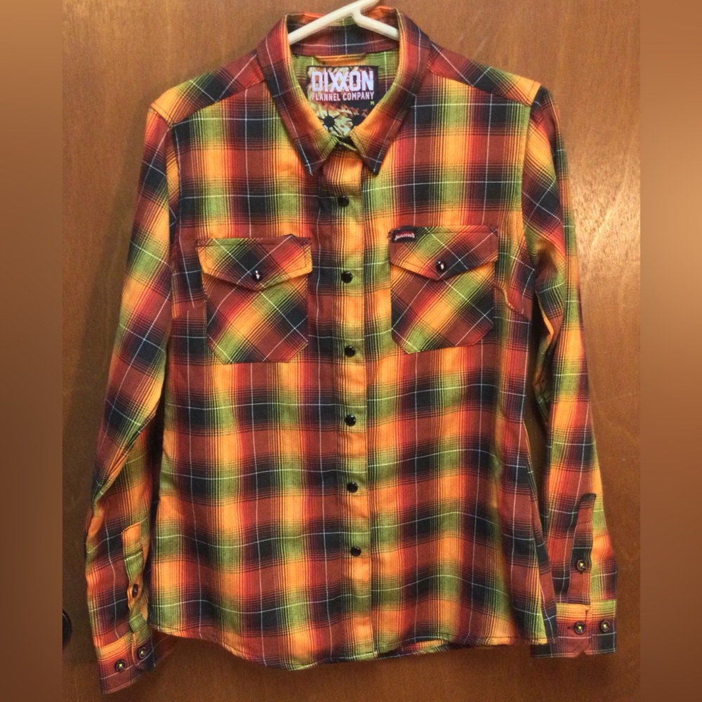 Dixxon Flannel Women Hatebreed Perseverance Snap Button Shirt ~ Size Medium - Picture 3 of 6